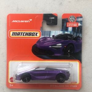Matchbox McLaren 720S Spider Toy Car - Purple